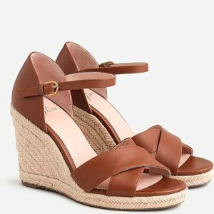 Brown espadrilles wedge sandal (J Crew ) Size 11
